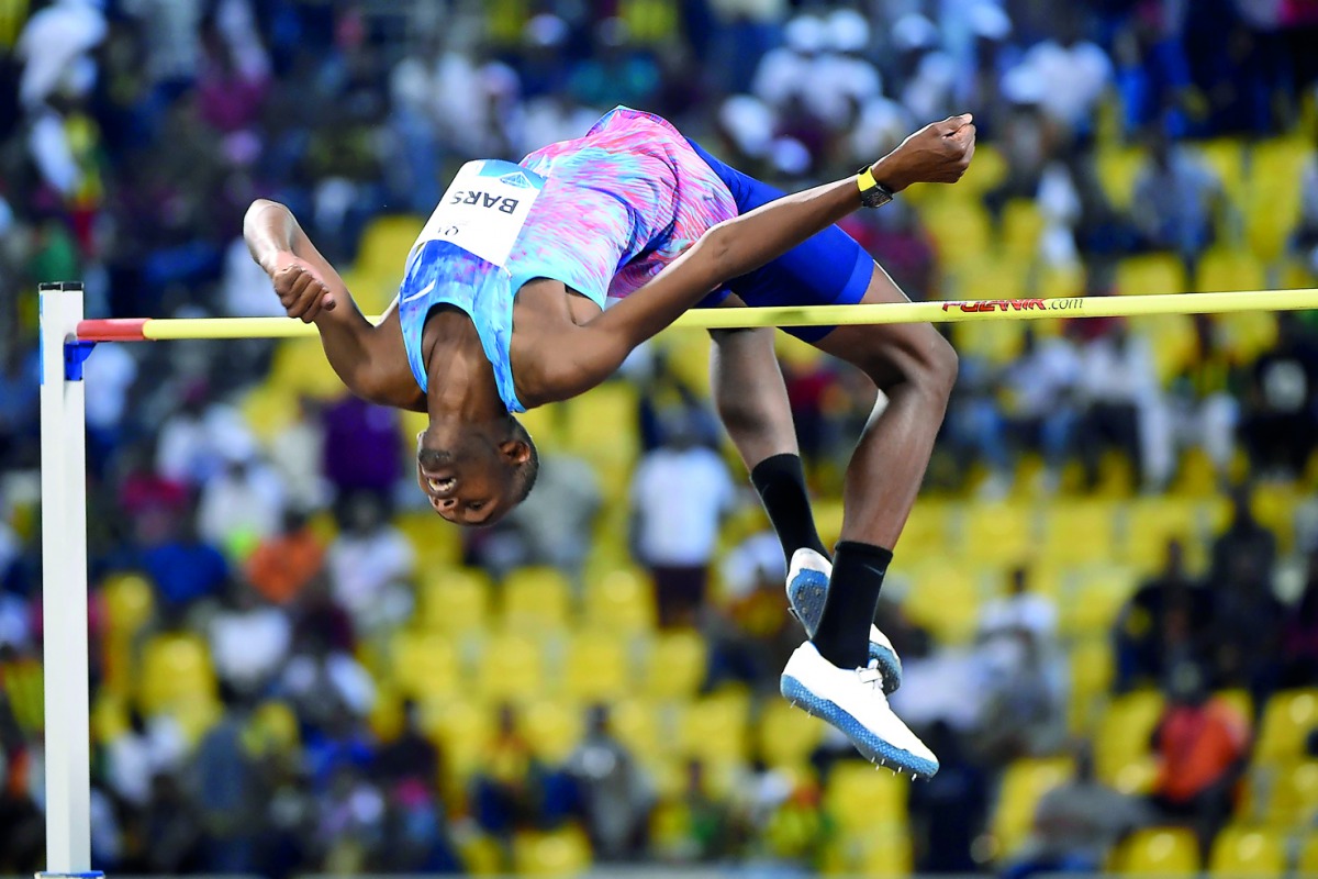 Qatar’s Mutaz Barshim in action at the IAAF World Athletics Championships in London in this 2017 file picture.