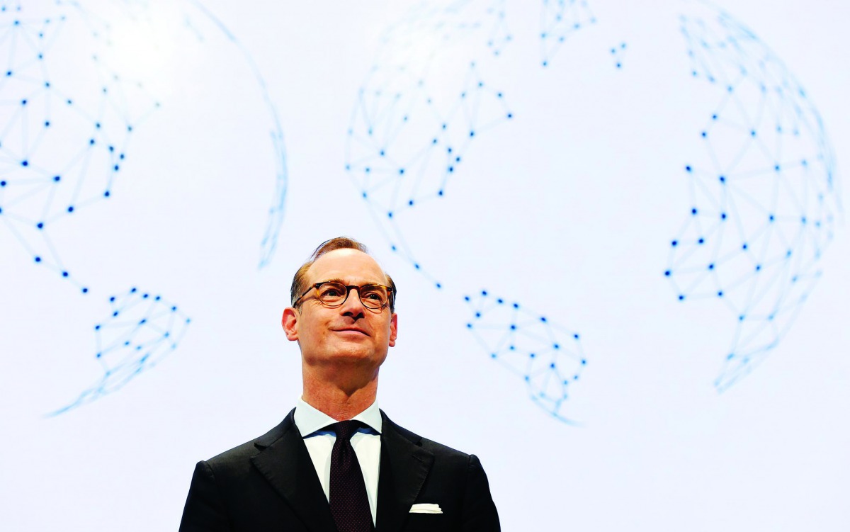 This file photo taken on May 03, 2017 shows Oliver Baete, CEO of German insurer Allianz SE, posing prior the company's annual general meeting in Munich, southern Germany.  AFP / Christof Stache

