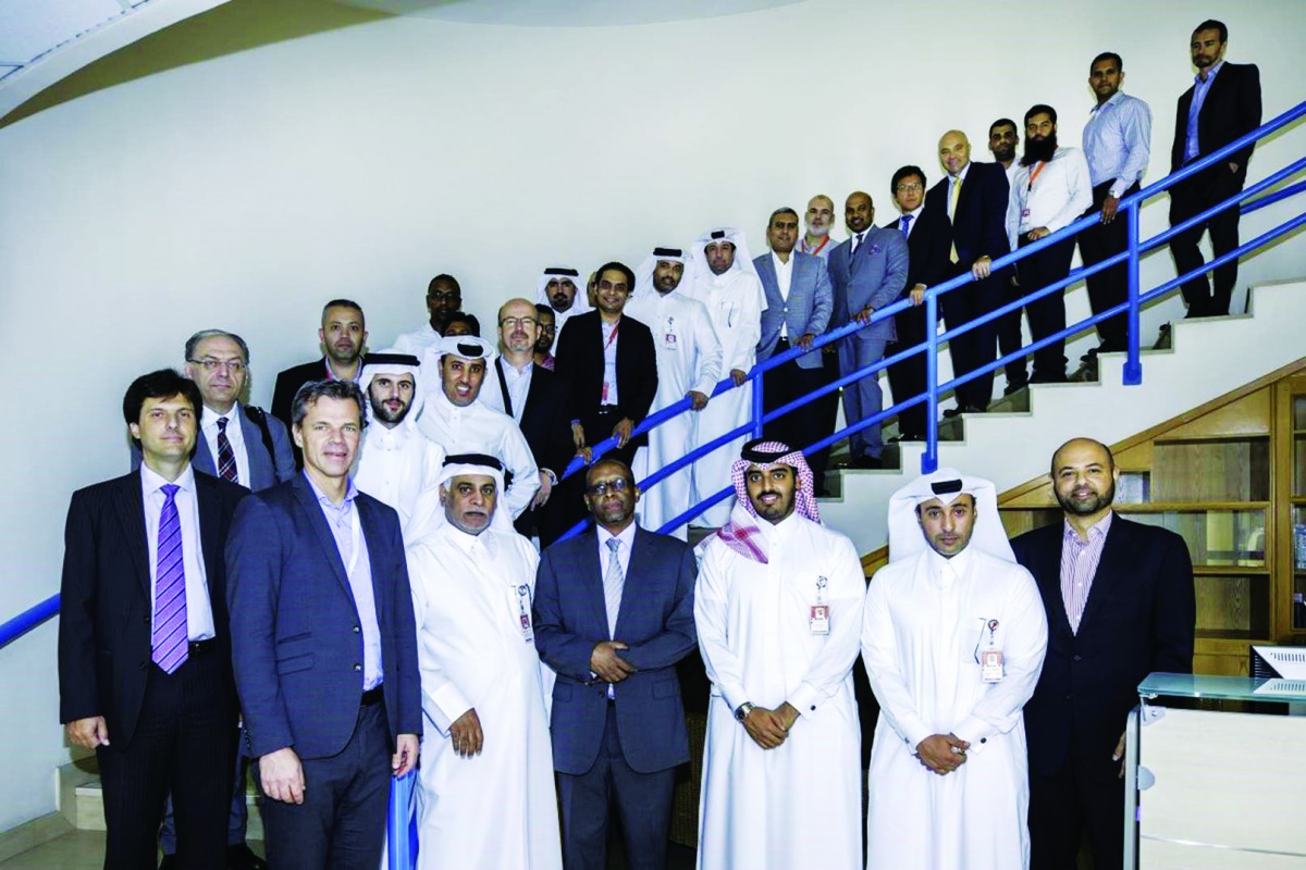 Yousuf Abdulla Al Kubaisi, COO of Ooredoo, with other officials during the launch of new Service Delivery and Assurance Lab. 