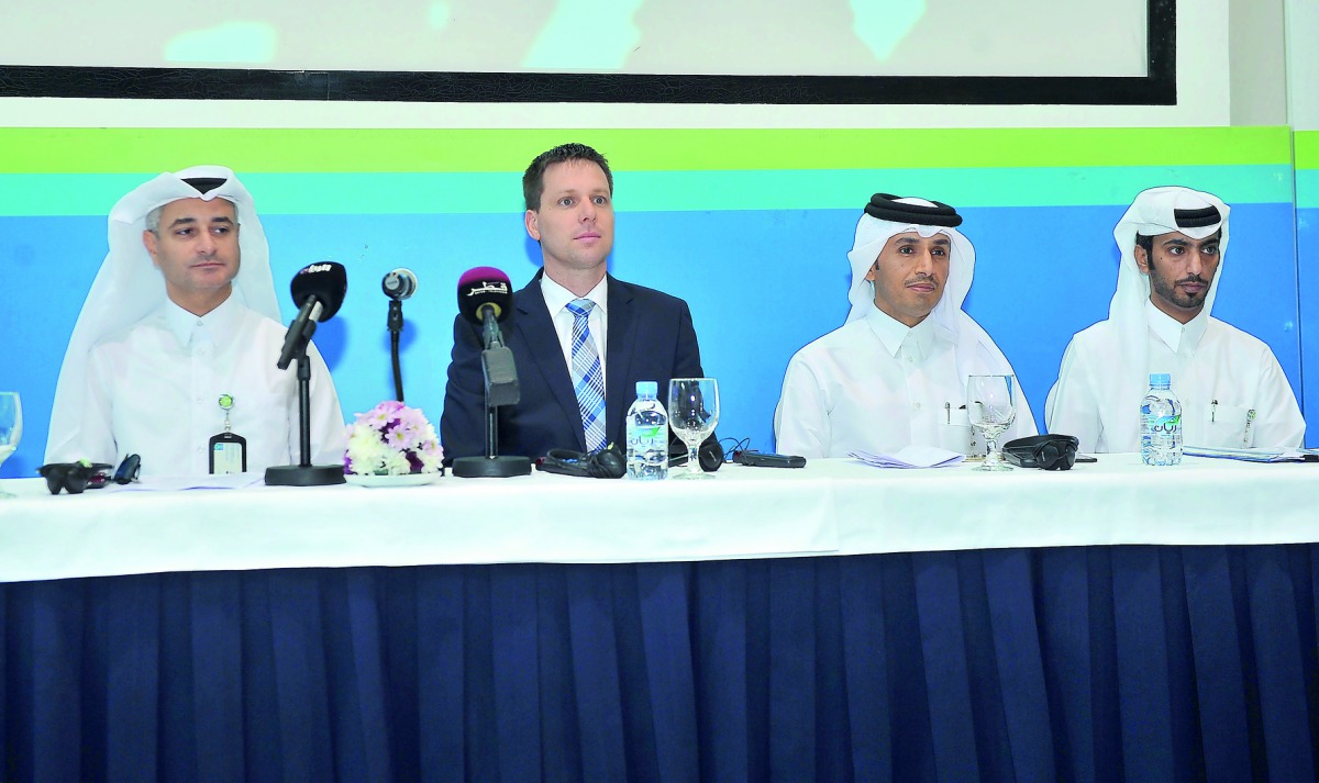 Officials at the launch of ‘Know the 5 to save a life’ national awareness campaign. Pic: Baher Amin / The Peninsula