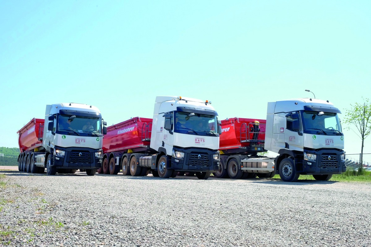The all new Renault Trucks C and K range vehicles. 