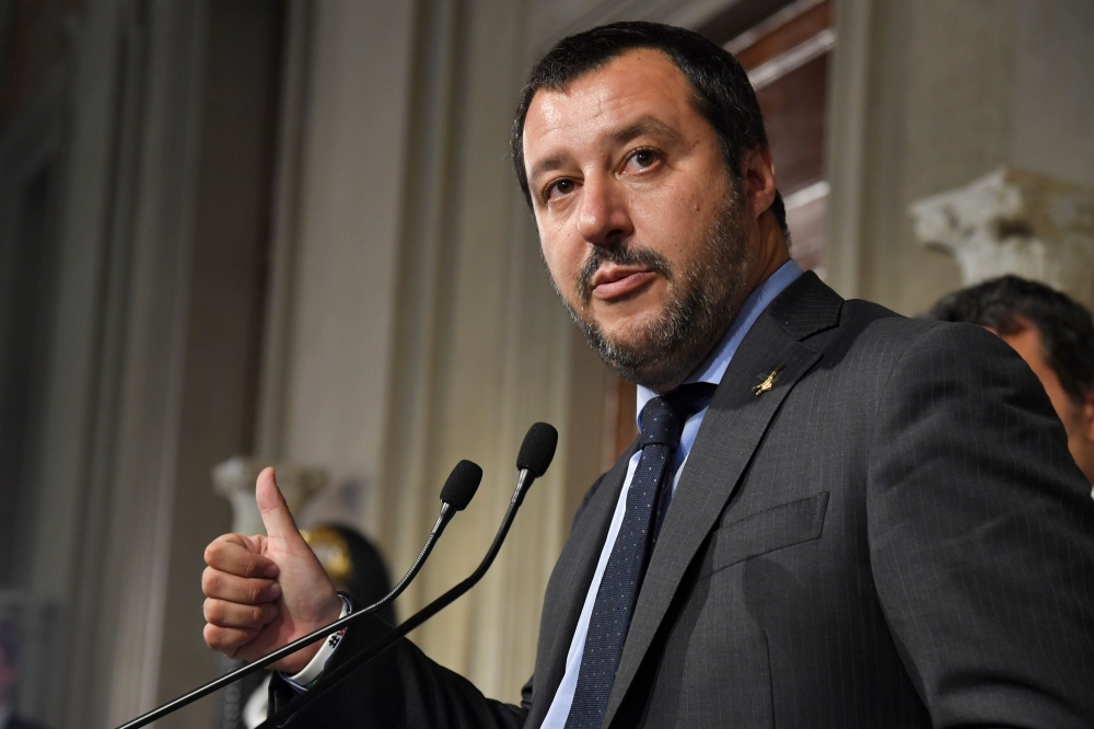 Matteo Salvini, leader of the far-right party 