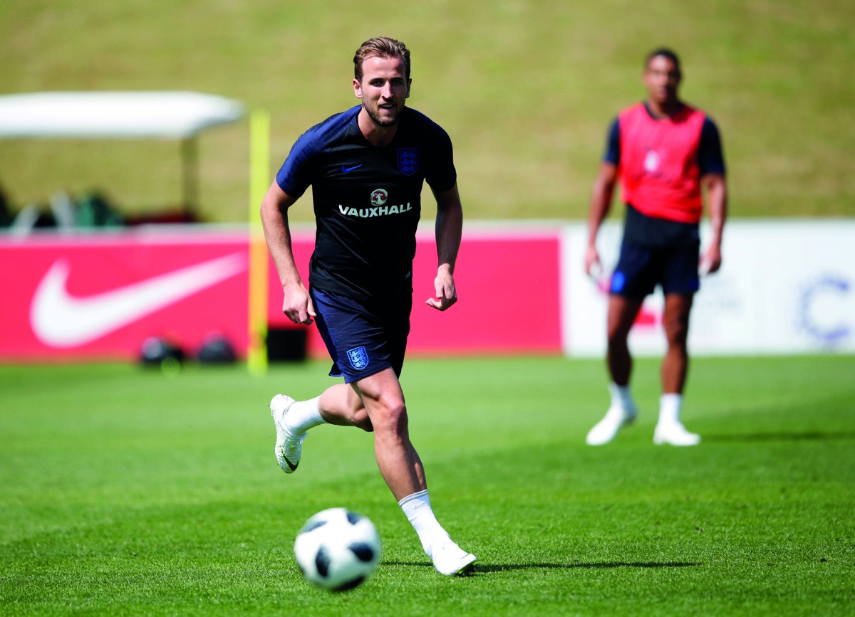 England's Harry Kane during training. Action Images via Reuters/Carl Recine
