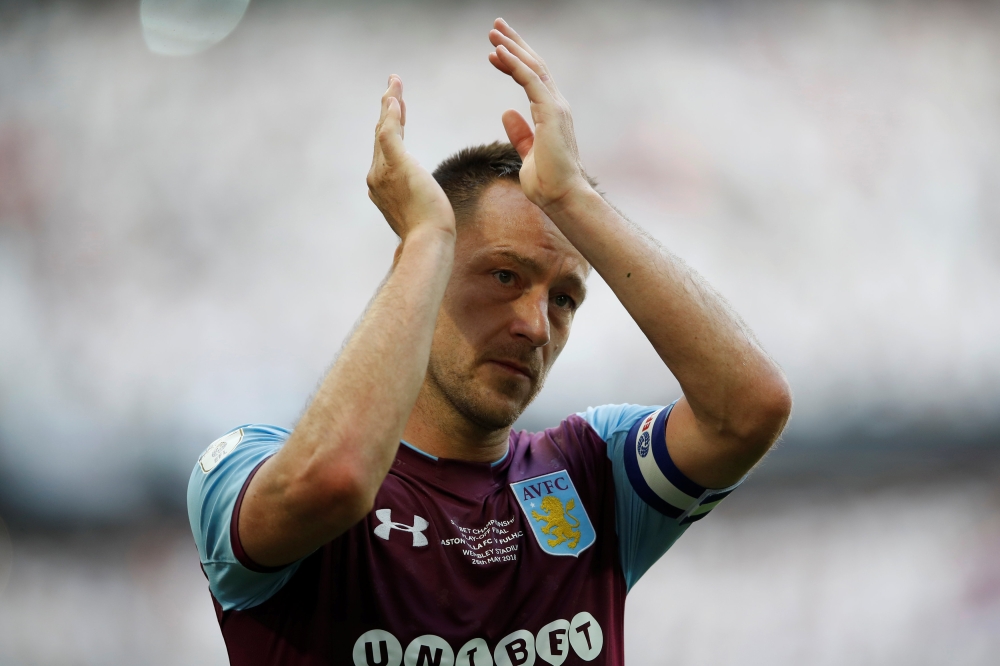 Aston Villa's John Terry looks dejected as he applauds the fans at the end of the match Action Images via Reuters/Carl Recine 