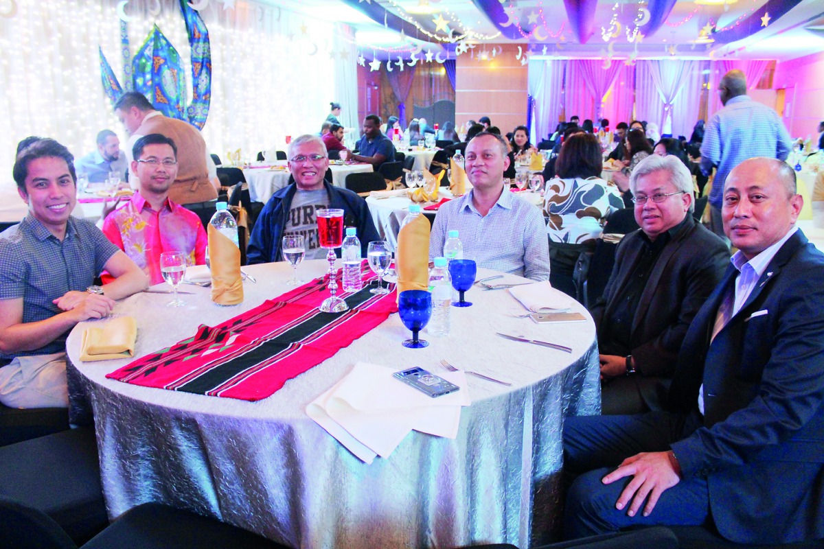 General Manager of Holiday Villa Hotel & Residence Doha, Joey Chen, with ambassadors and embassy representatives during the celebrations.