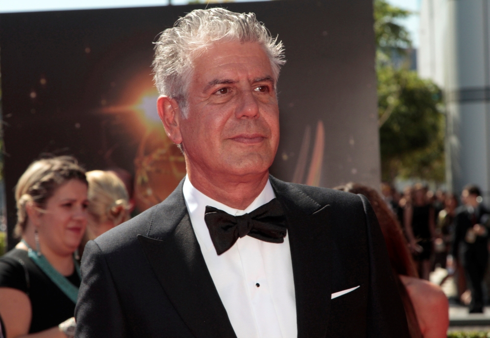 Chef and television personality Anthony Bourdain arrives at the 65th Primetime Creative Arts Emmy Awards in Los Angeles, California, U.S., September 15, 2013. Reuters/Jonathan Alcorn