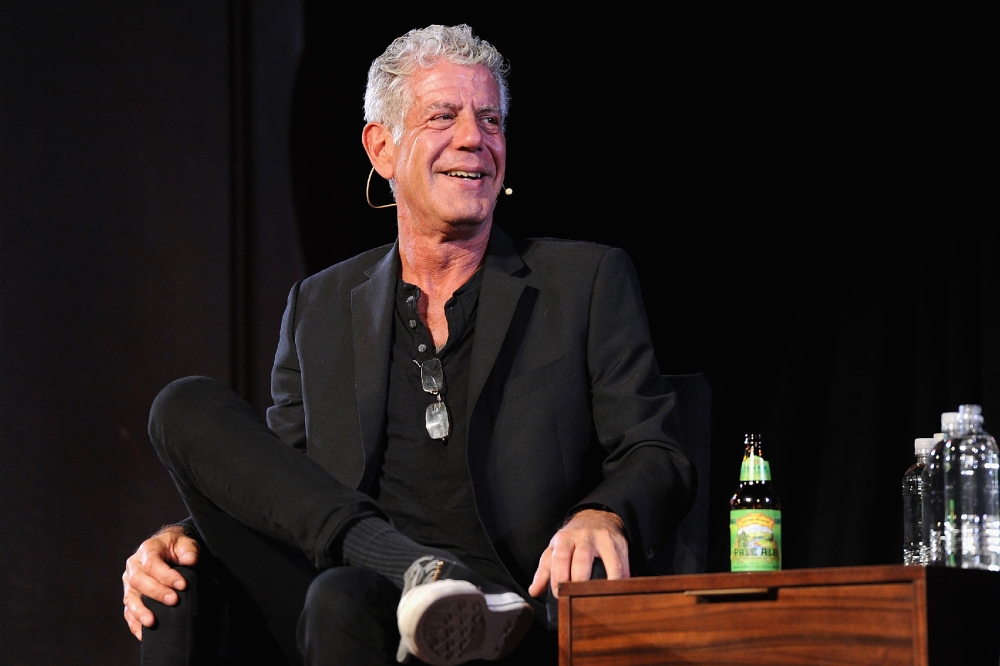 File photo of Chef Anthony Bourdain speaking onstage at New York Society for Ethical Culture in New York City, October 07, 2017. / AFP / GETTY IMAGES NORTH AMERICA / Craig Barritt 