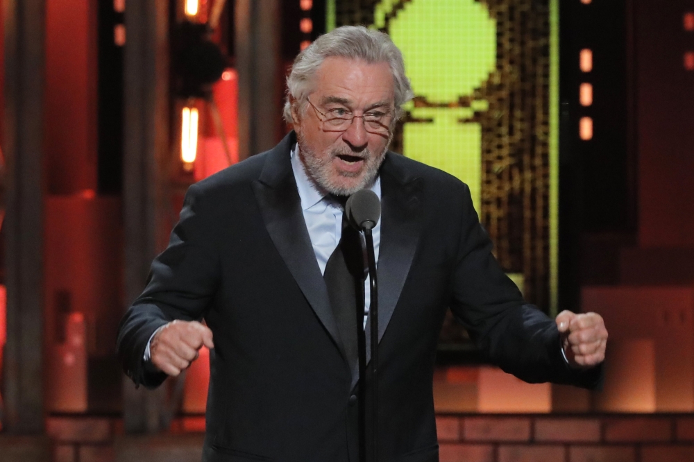 Actor Robert De Niro speaks before introducing Bruce Springsteen's performance. REUTERS/Lucas Jackson