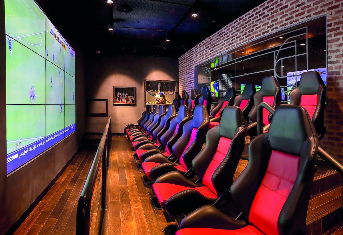 A view of the arrangement at Stock Burger Co. to offer Doha-based football fans an epic experience during the World Cup. 