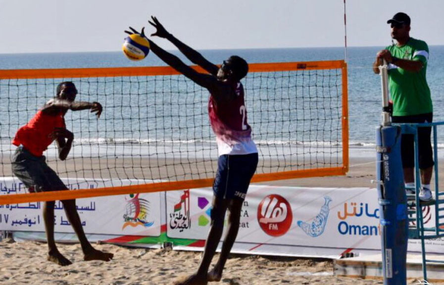 File picture of Qatar Beach Volleyball team in action. 