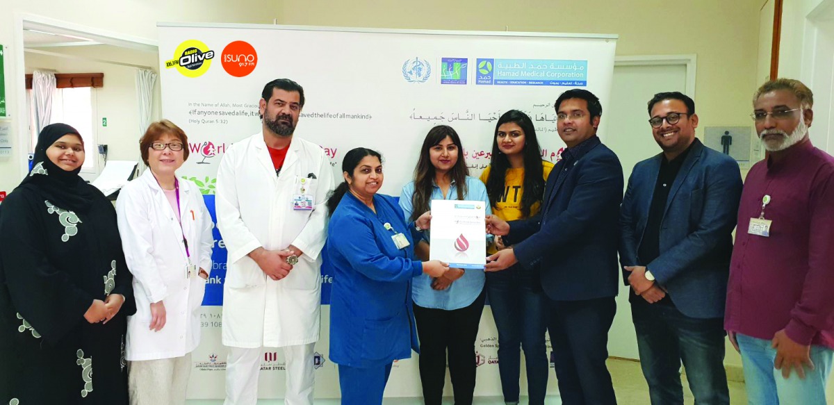 The staff of Radio Olive 106.3 FM & Radio Suno 91.7 FM with HMC officials during the campaign. 