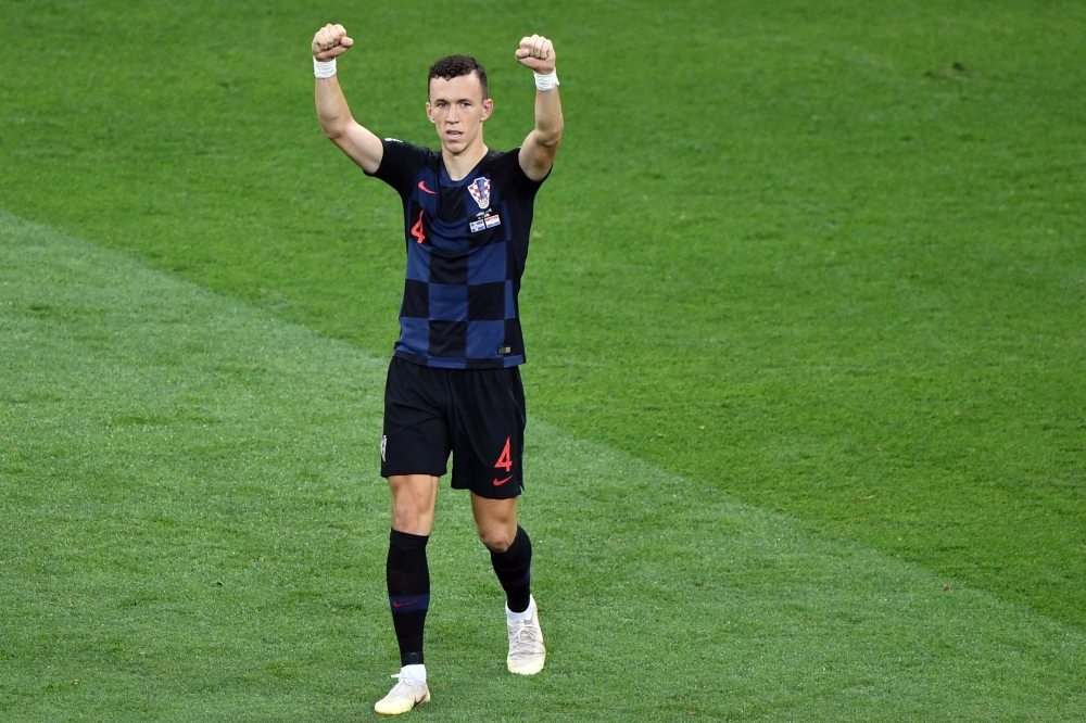 Croatia's forward Ivan Perisic celebrates after scoring a goal during the Russia 2018 World Cup Group D football match between Iceland and Croatia at the Rostov Arena in Rostov-On-Don on June 26, 2018  AFP / Khaled Desouki