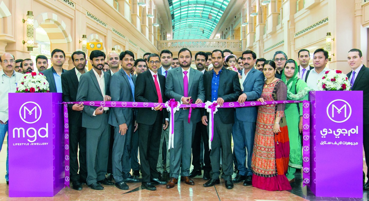Shamlal Ahamed, Managing Director, International Operations, Malabar Gold & Diamonds, inaugurating the new store  at Mirqab Mall, Doha.