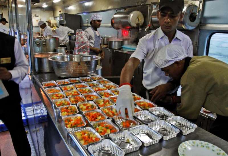 The state train provider is trying to convince commuters its food is safe after the government's own corruption watchdog labelled Indian Railways food 