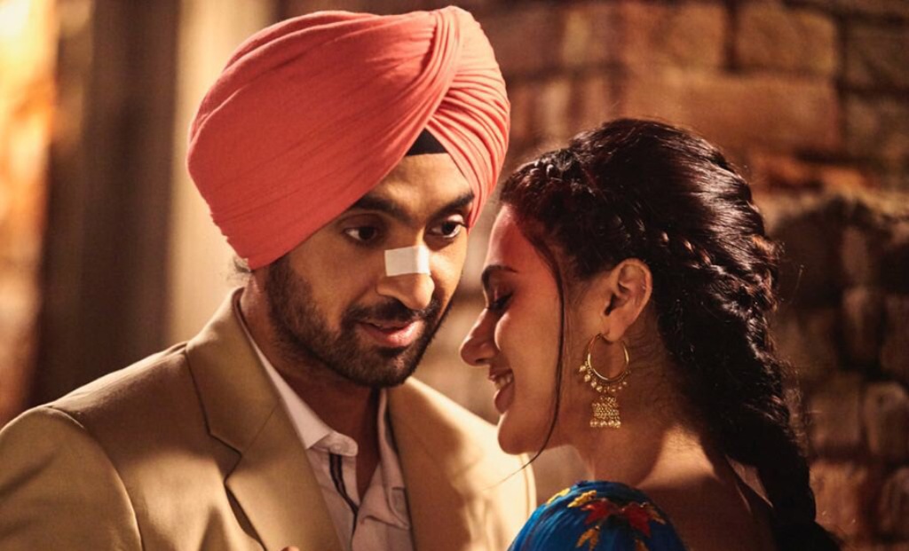 Still of the actors Diljit Dosanjh and Taapsee Pannu from the movie Soorma.