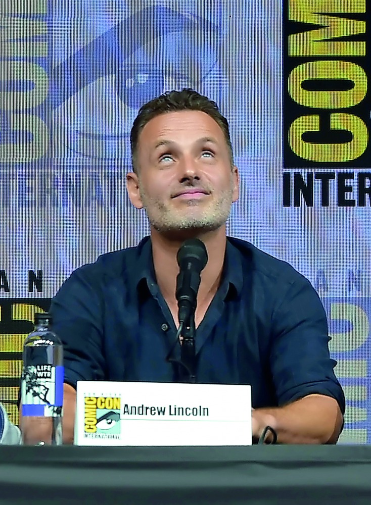 Andrew Lincoln speaks onstage at AMC's 