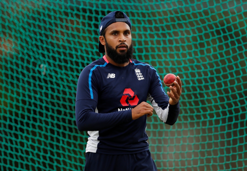  England's Adil Rashid during nets. (Reuters/Andrew Boyers)
 