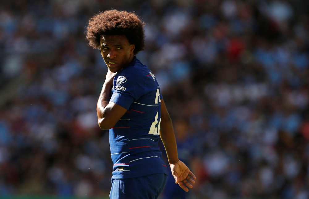 Chelsea's Willian during the match, August 5, 2018. Action Images via Reuters/Craig Brough