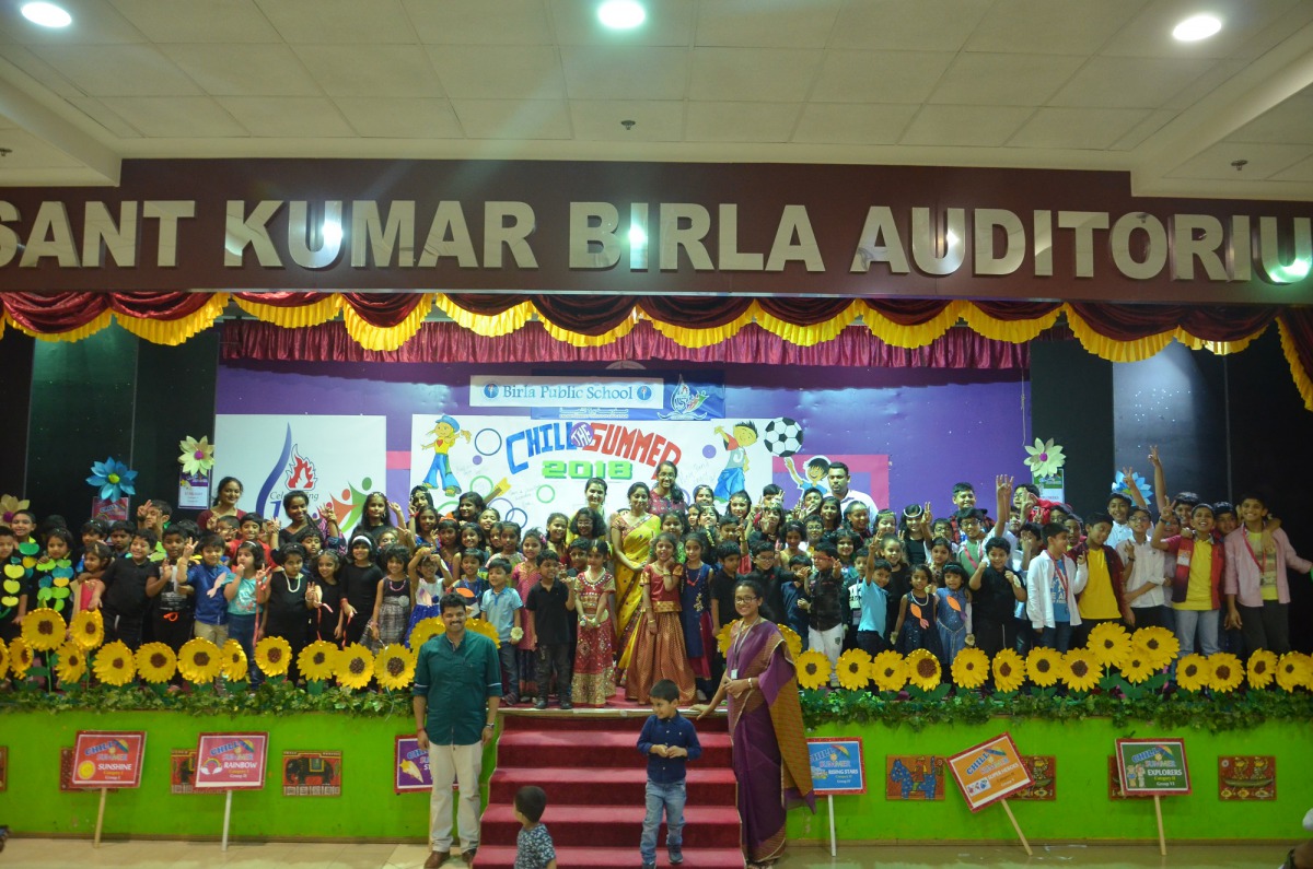 A group photo of the students at the Summer Camp.