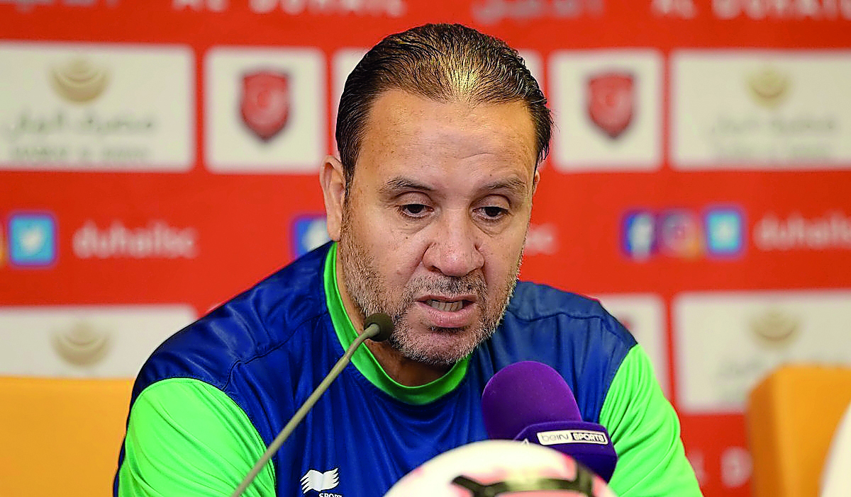 Al Duhail coach Nabil Maaloul.