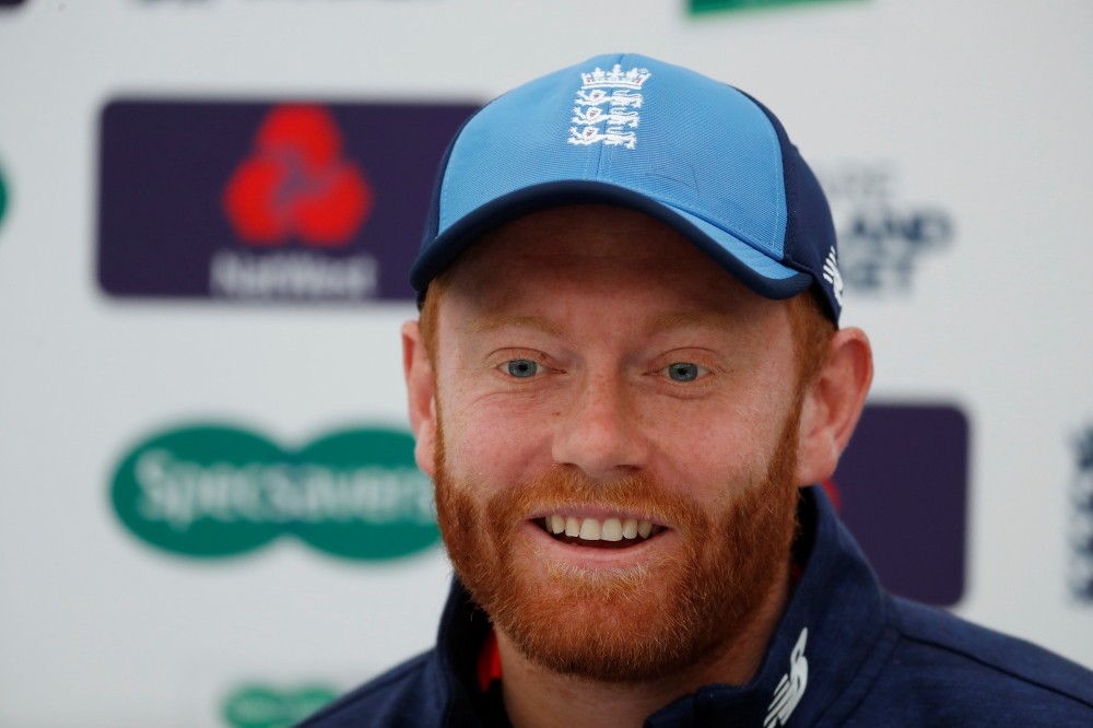 England's Jonny Bairstow during the press conference. (Reuters/Paul Childs)
