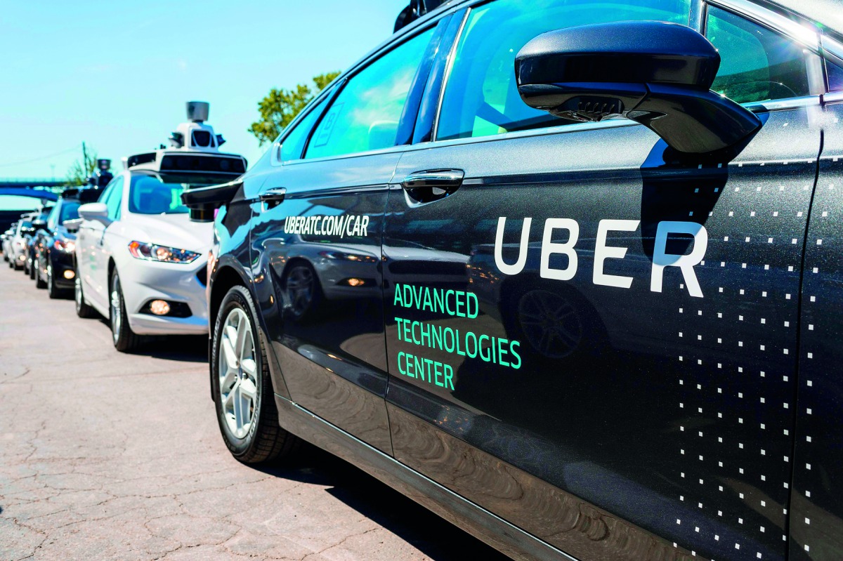 Pilot models of the Uber self-driving car is displayed at the Uber Advanced Technologies Center in Pittsburgh, Pennsylvania, on September 13, 2016. AFP / Angelo Merendino
