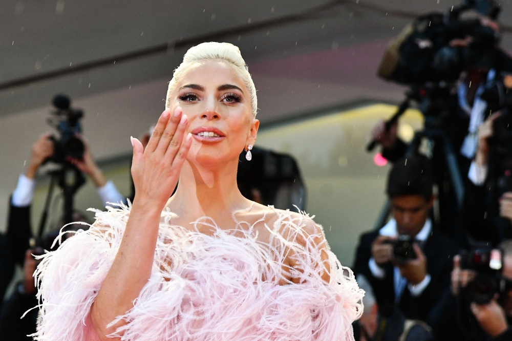 Singer and actress Lady Gaga arrives for the premiere of the film 