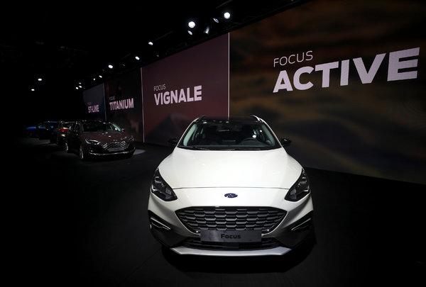 Citing Trump's new tariffs, Ford on Aug. 31 said it was dropping plans to ship the Focus Active from China to America. (Hannah Mckay/Reuters) 