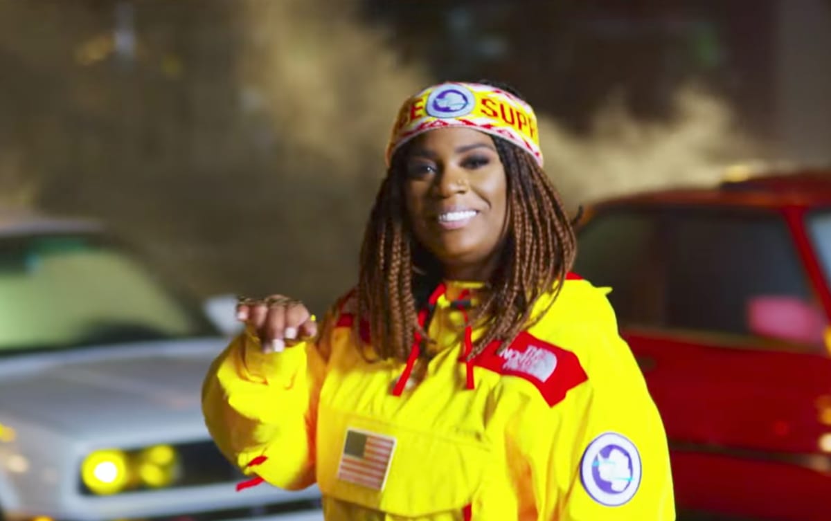 Kamaiyah in her video “Build You Up.” 