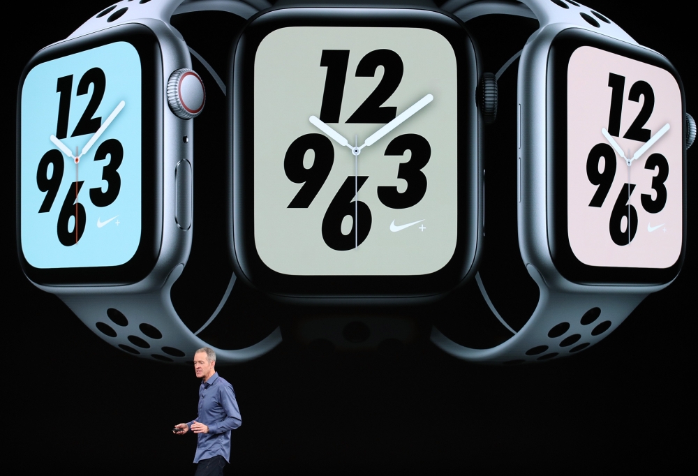Jeff Williams, chief operating officer of Apple Inc., speaks during an Apple event at the Steve Jobs Theater at Apple Park on September 12, 2018 in Cupertino, California. Justin Sullivan/Getty Images/AFP