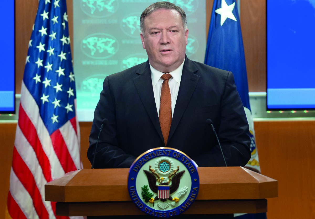 US Secretary of State Mike Pompeo speaks during a press conference at the State Department in Washington, DC, September 14, 2018. AFP / Saul Loeb