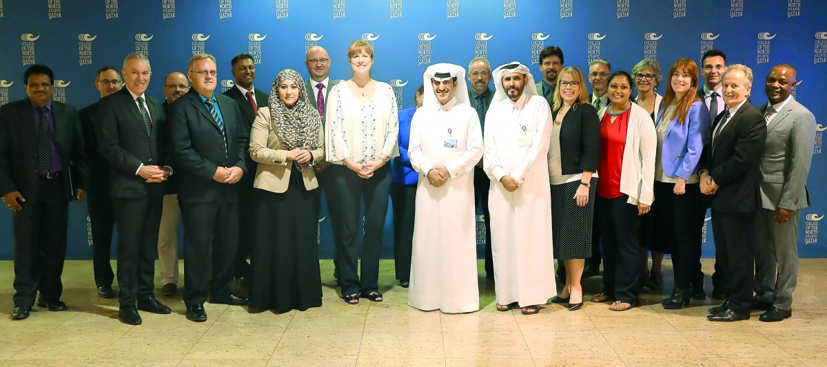 Canada’s new Ambassador to the State of Qatar, Stefanie McCollum, with the CNA-Q leadership team.