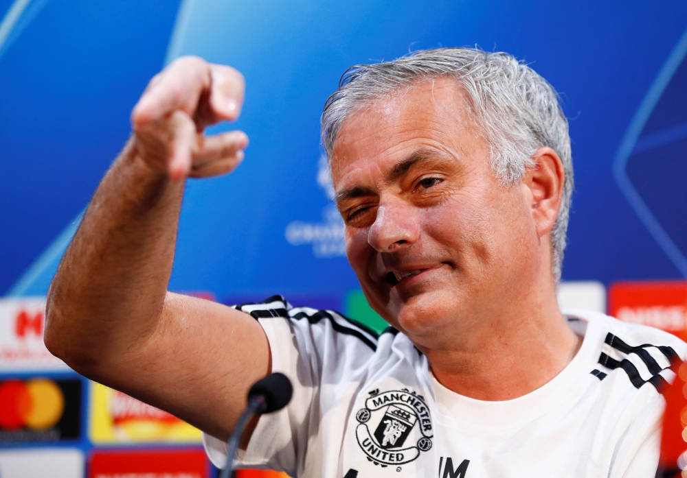 Manchester United manager Jose Mourinho during the press conference Action Images via Reuters/Jason Cairnduff