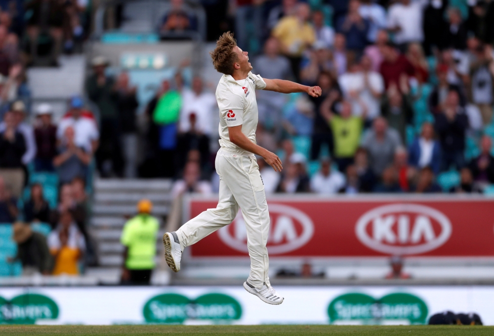 England's Sam Curran celebrates taking a wicket. (Reuters/Paul Childs/File Photo)