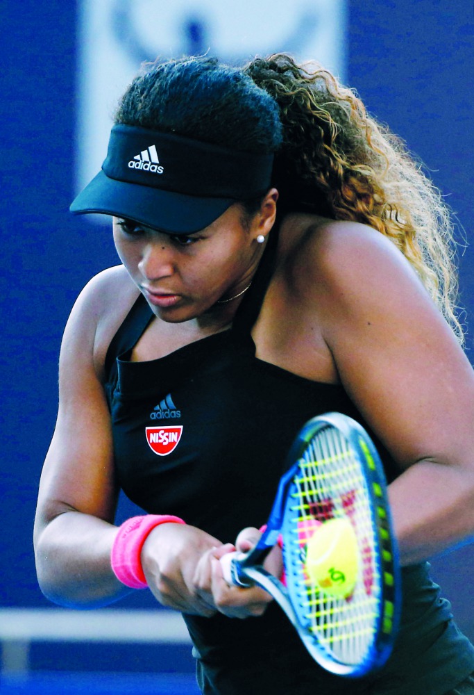 Naomi Osaka of Japan in action. Reuters/Thomas Peter 