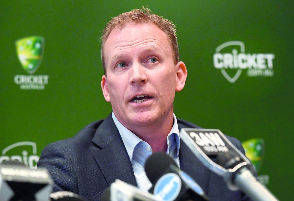 Cricket Australia's new CEO Kevin Roberts speaks during a press conference after being appointed to the top position, in Melbourne on October 3, 2018.  AFP / William West

