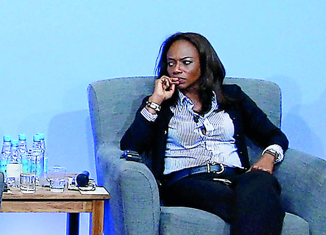 Sierra Leone Football Association President Isha Johansen attends a panel discussion during the Anti-Corruption Summit London 2016, at Lancaster House in central London on May 12, 2016. Reuters/Adrian Dennis