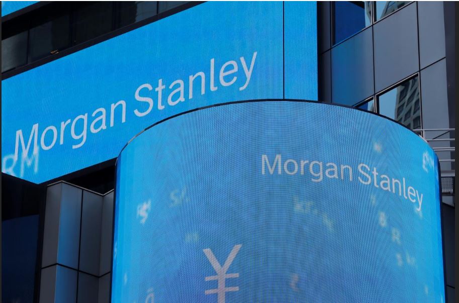A sign is displayed on the Morgan Stanley building in New York U.S., July 16, 2018. Reuters/Lucas Jackson
