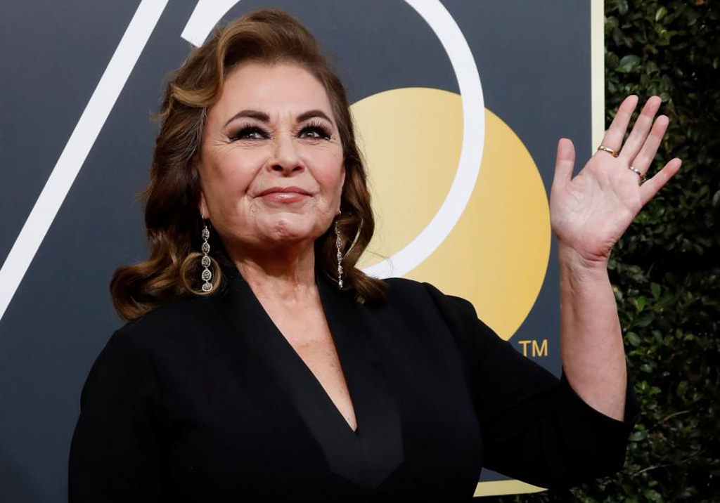 File photo of actress Roseanne Barr waves on her arrival to the 75th Golden Globe Awards in Beverly Hills, California, U.S., January 7, 2018. Picture taken January 7, 2018. REUTERS/Mario Anzuoni/File Photo
