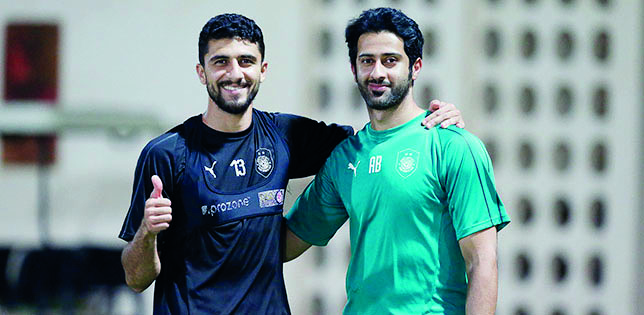 Al Sadd defender Ibrahim Majid (left) is back in action after missing weeks of action due to injury.  