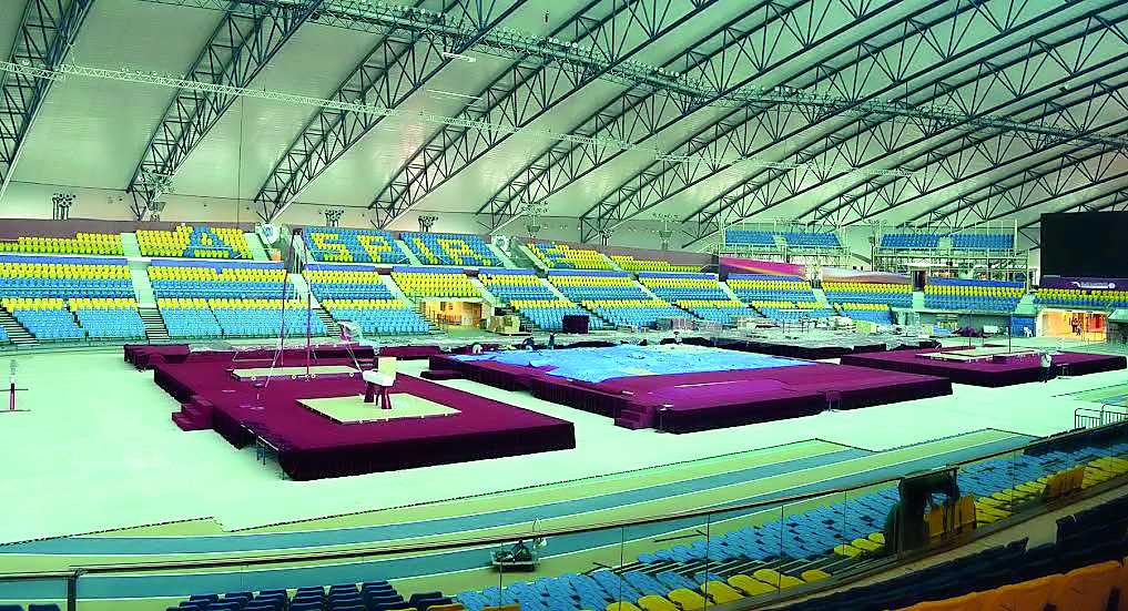 Aspire Dome is getting ready to host the 48th Artistic Gymnastics World Championships Doha 2018 to start from October 25. 