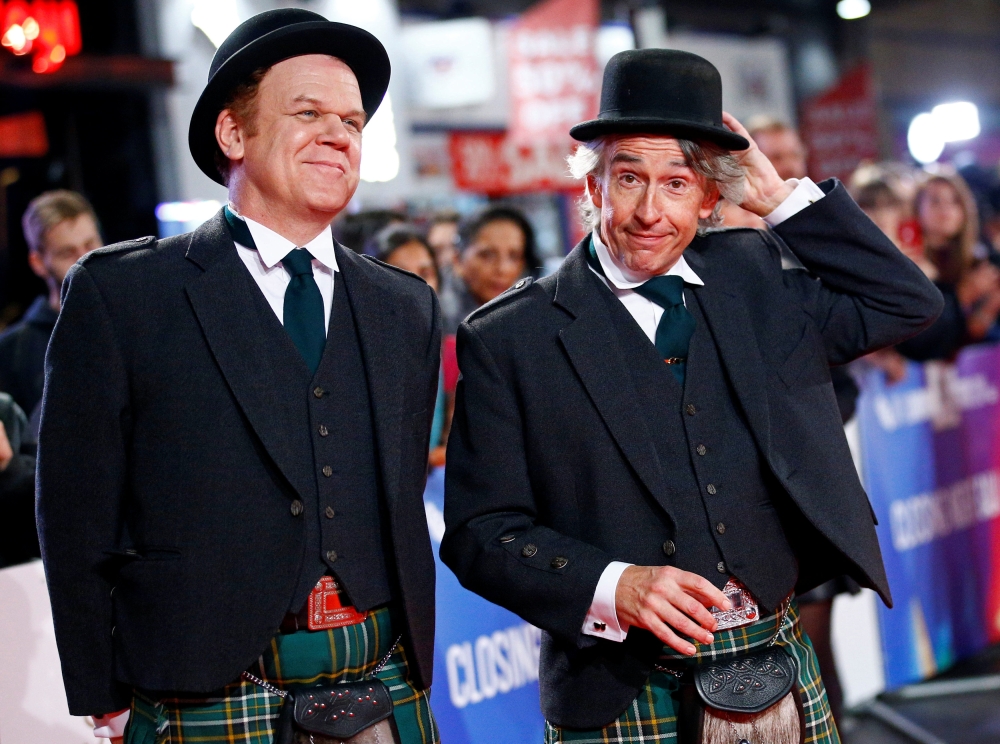 Actors John C. Reilly and Steve Coogan arrive at the world premiere of 