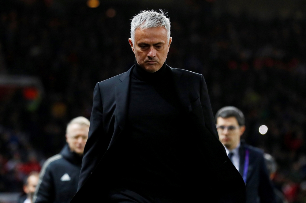 Manchester United manager Jose Mourinho before the match, October 23, 2018. Action Images via Reuters/Jason Cairnduff 