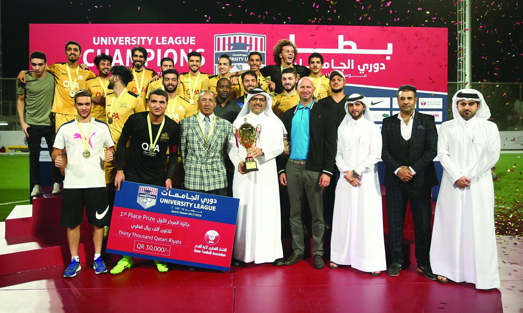 A file picture  of last year’s University League prize distribution ceremony.