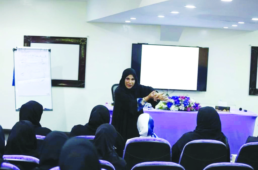Dr Wadad Al-Issa during the training session.