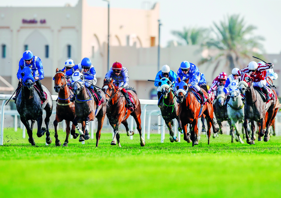 A file picture of last year’s racing action at the Qatar Racing and Equestrian Club.