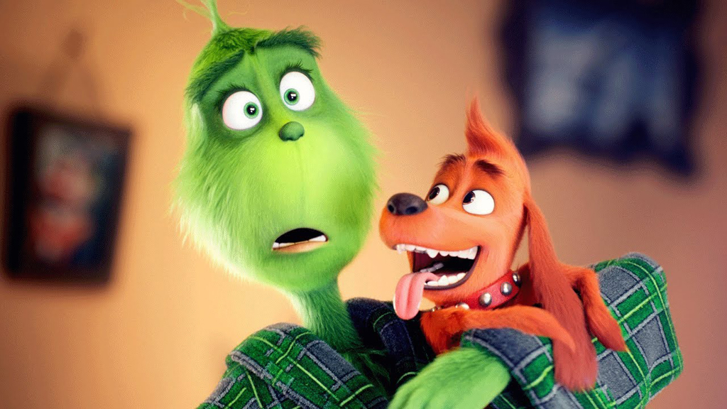 A still from the movie The Grinch.