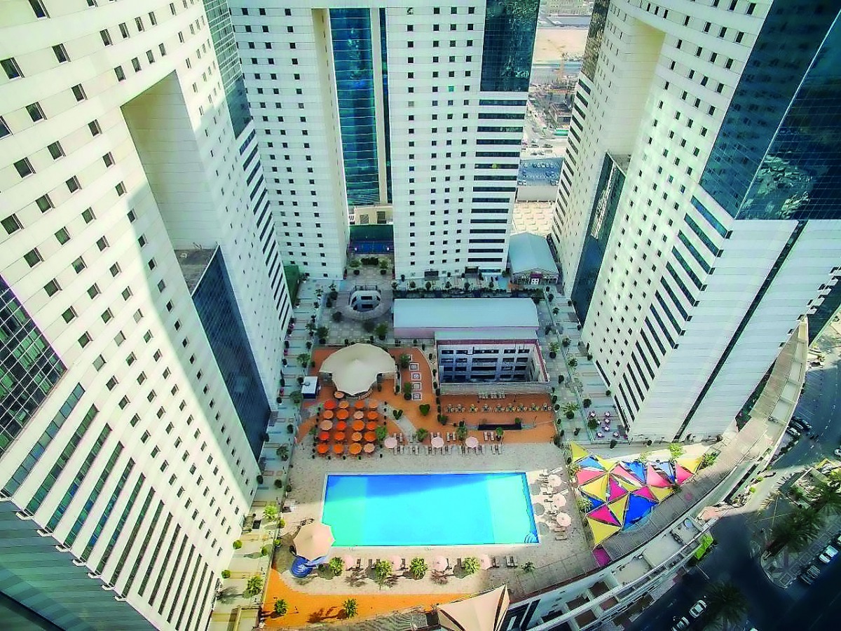 A view of Ezdan towers in West Bay.