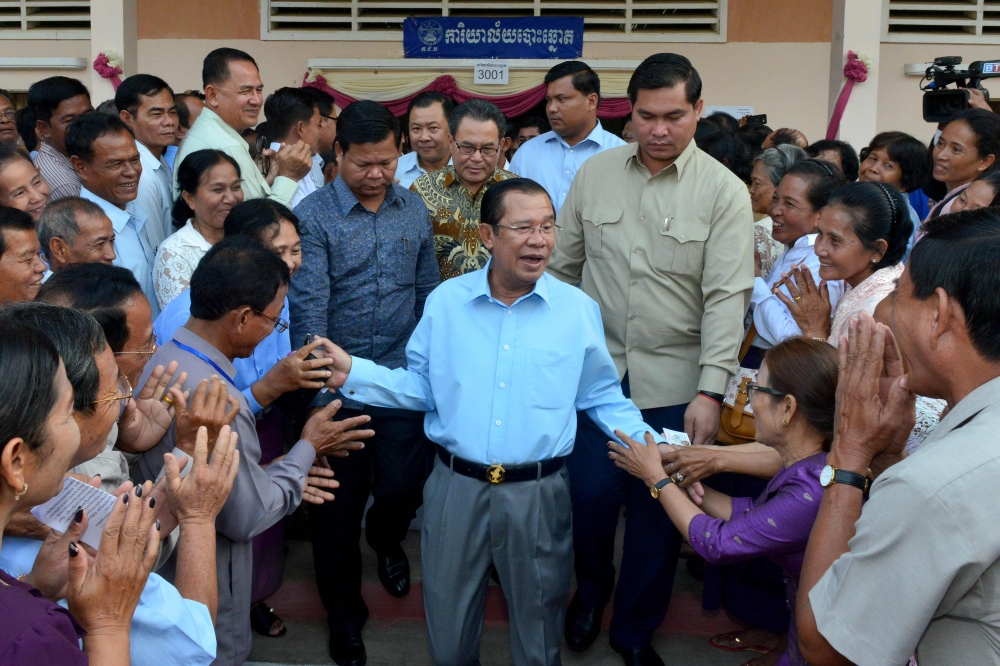 File photo of Cambodian Prime Minister Hun Sen.