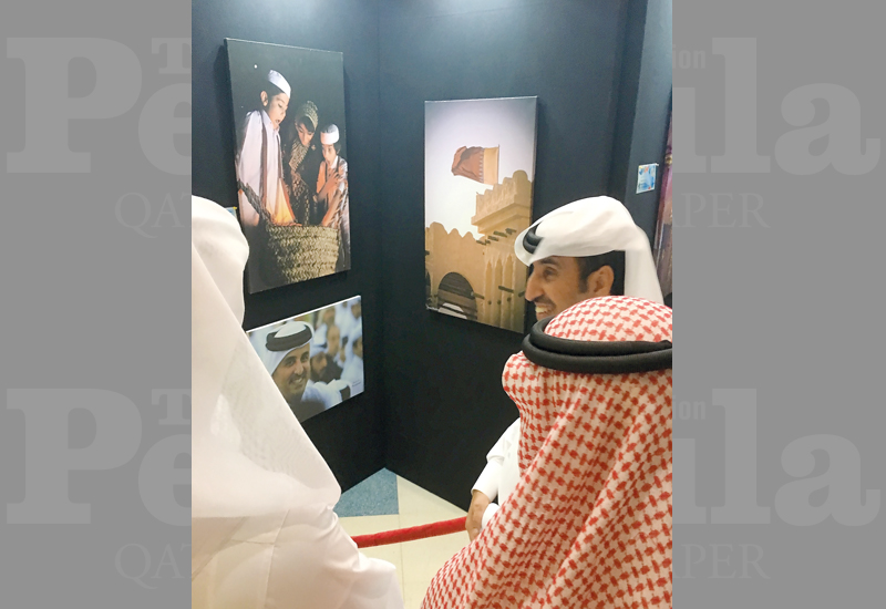 An artist during the Art and Photography Exhibition and Competition organised by College of the North Atlantic — Qatar. 